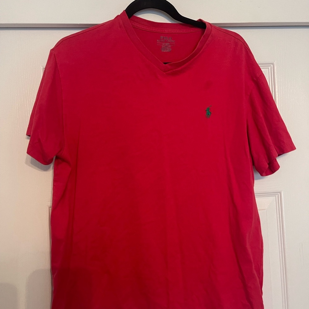 Ralph Lauren Polo T shirt with V neck SIZE M